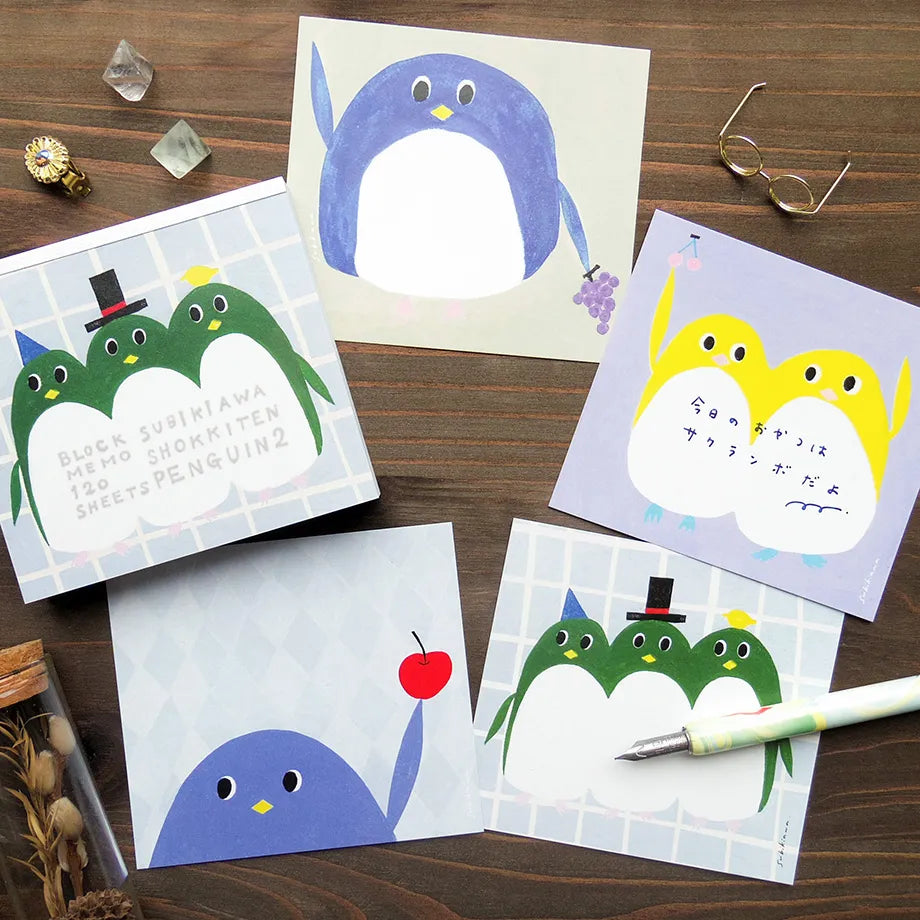 Subikiawa. / Square Memo Pad - PENGUIN2