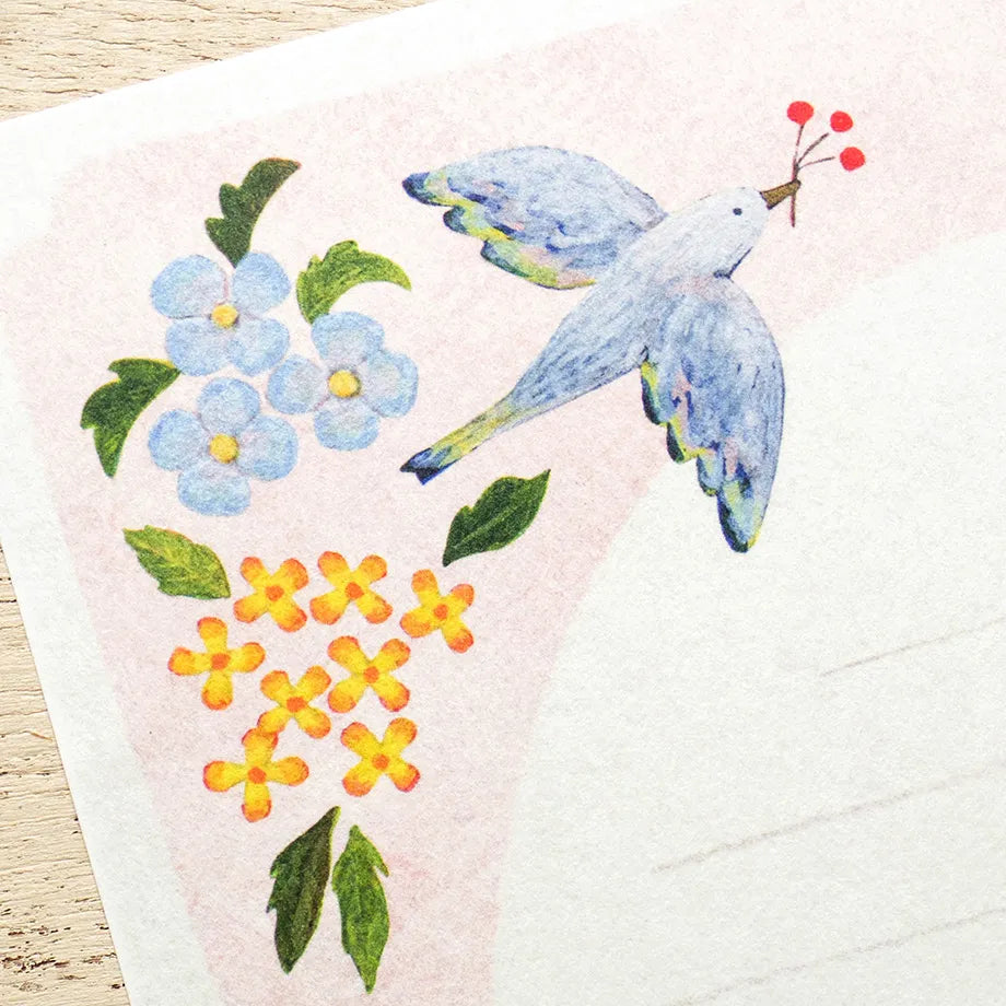Midori Asano / Letter Set - flower birds
