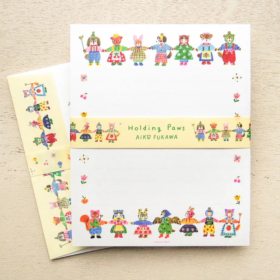 Aiko Fukawa / Letter Set - Holding Paws