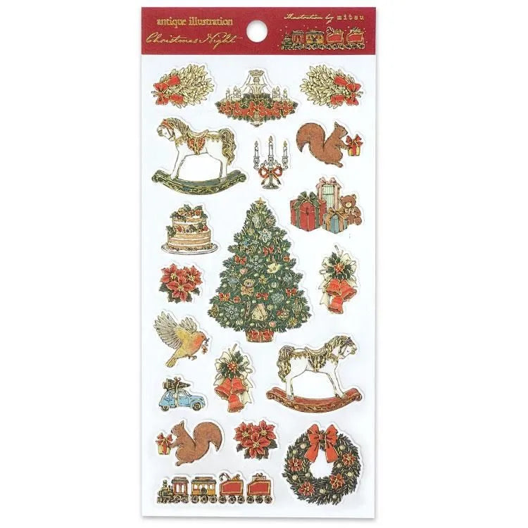 Foil-stamped Stickers - Beautiful Christmas