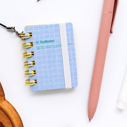 Delfonics / Rollbahn Spiral Micro Notebook - Pastel Blue