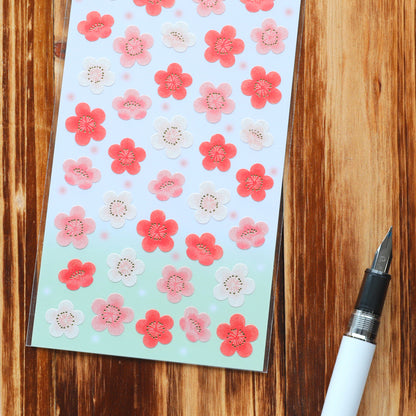 Spring Limited Japanese Apricot Stickers