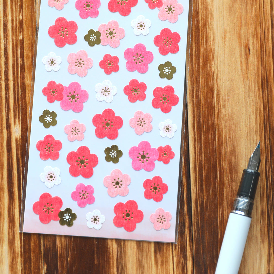 Spring Limited Japanese Apricot Stickers