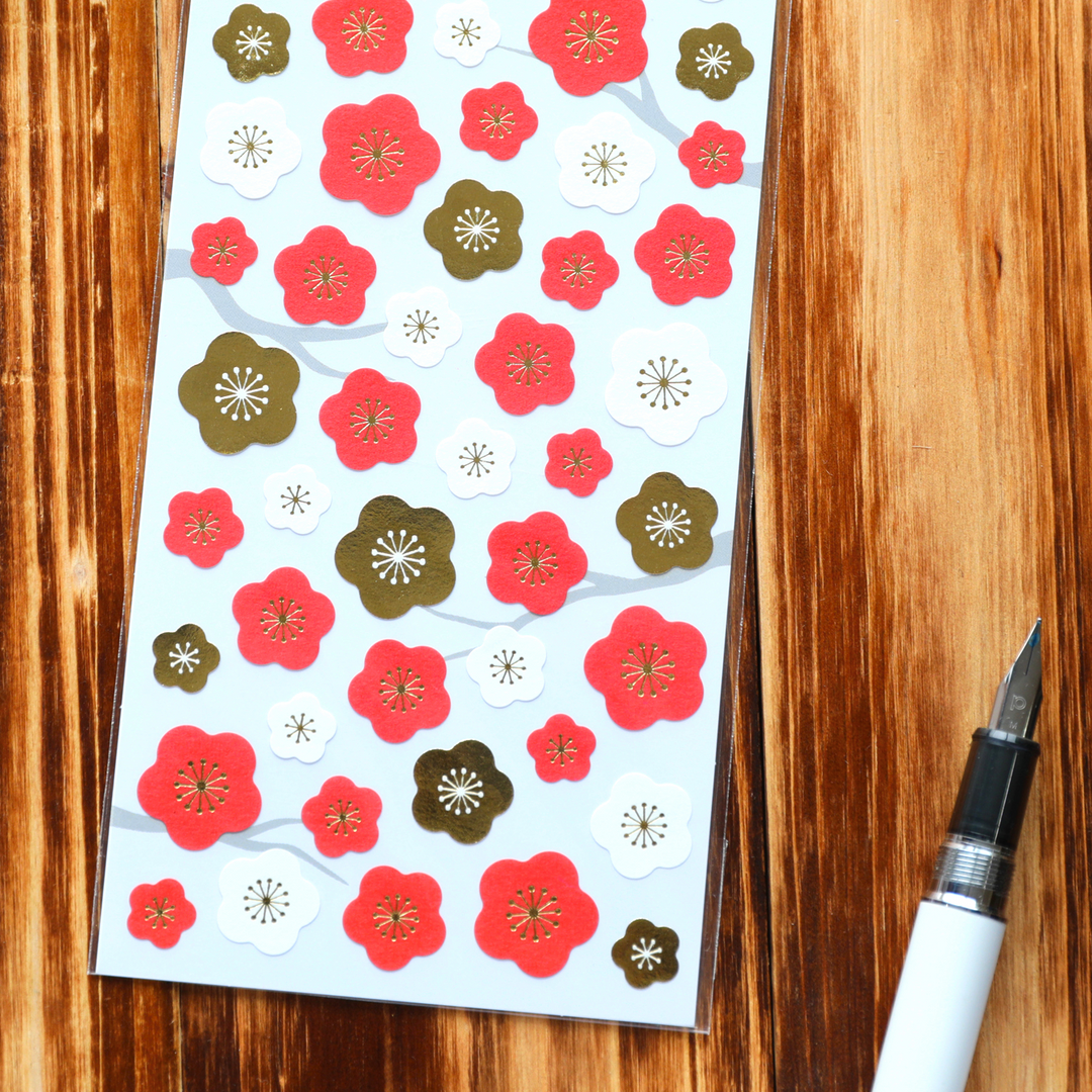 Spring Limited Japanese Apricot Stickers