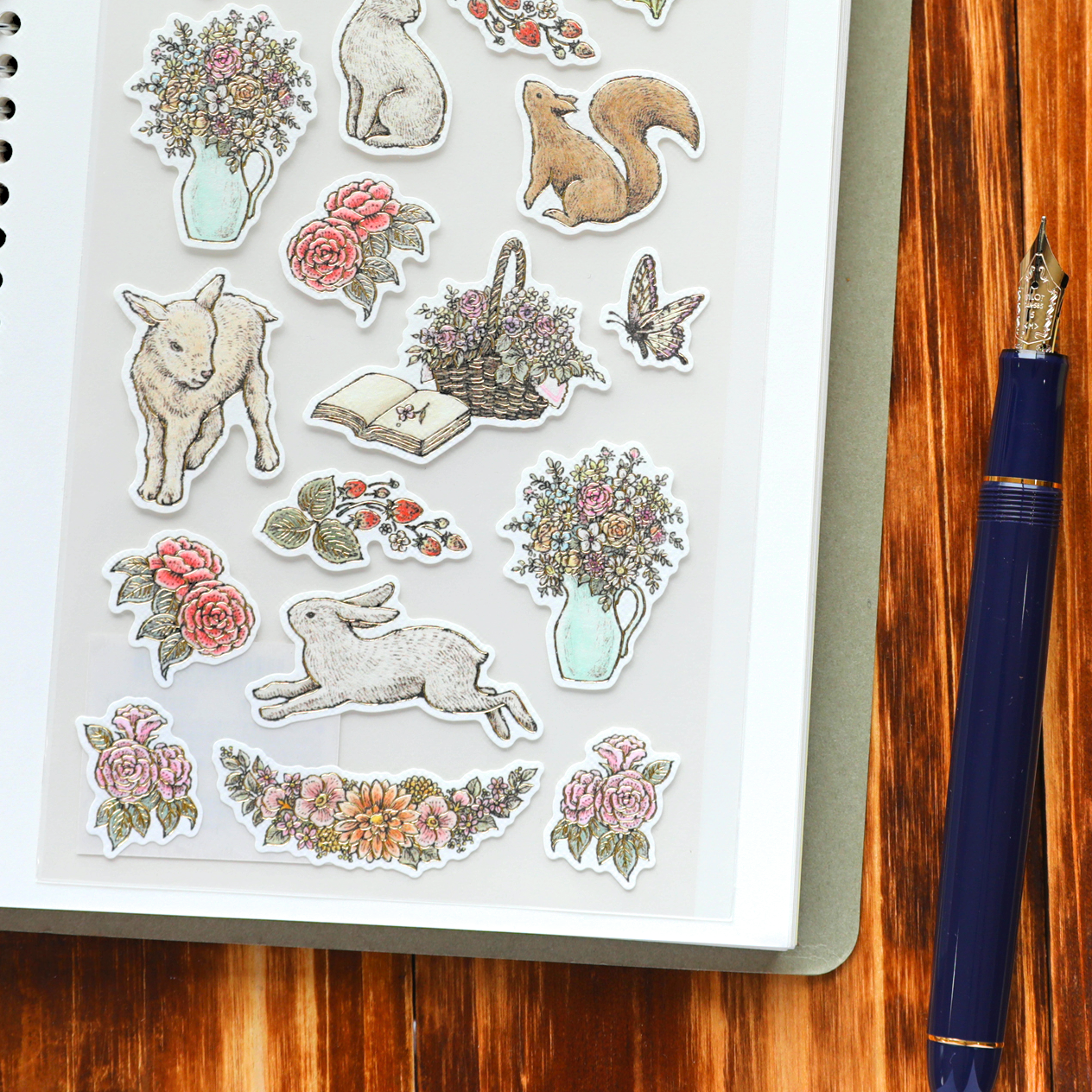 mitsu Stickers - Forest Animals