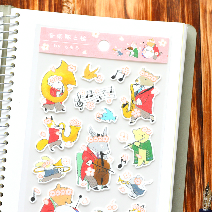 momoro Stickers - Animal Music Band