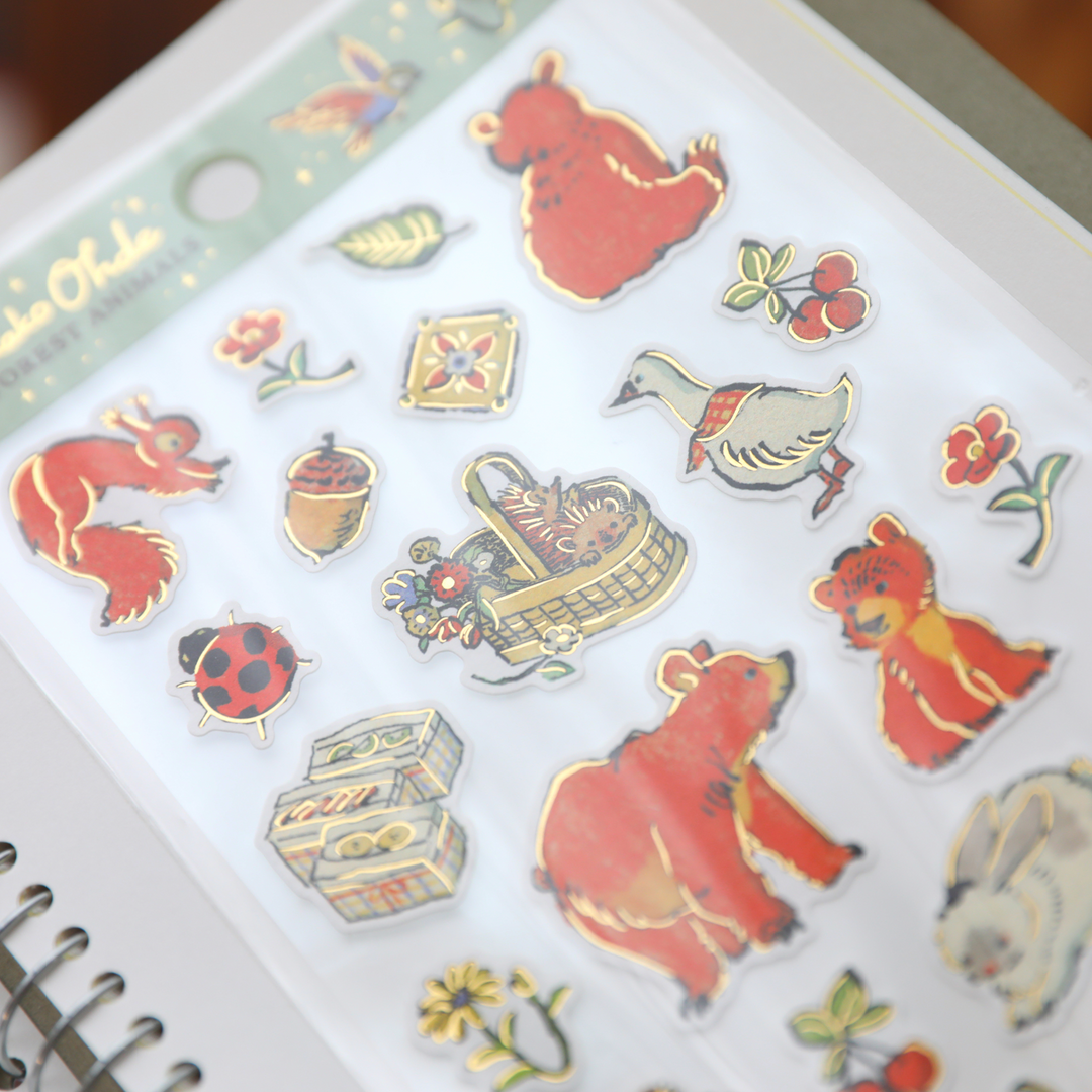 Yukako Ohde Stickers - Forest Animals