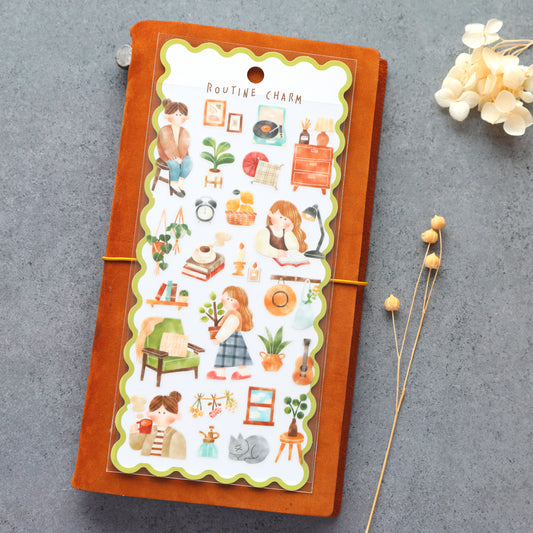 Routine Charm Stickers - Cozy Home