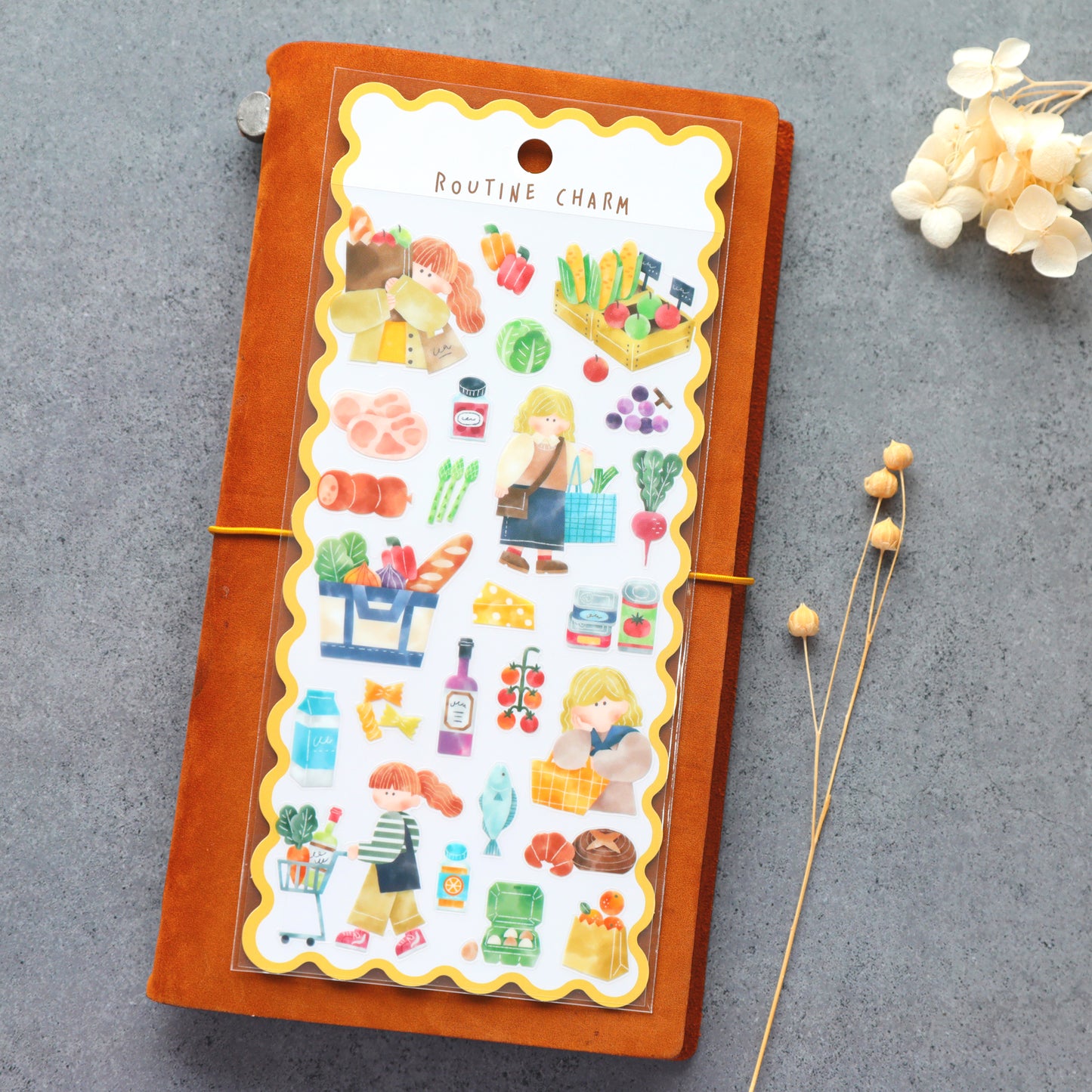 Routine Charm Stickers - Shopping
