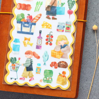 Routine Charm Stickers - Shopping