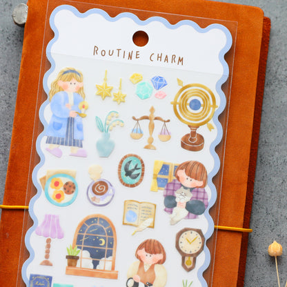 Routine Charm Stickers - Night
