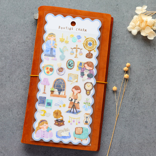 Routine Charm Stickers - Night