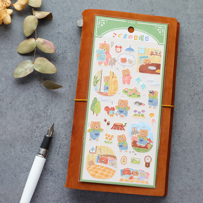 Story Book Stickers - Bear's Daily Life