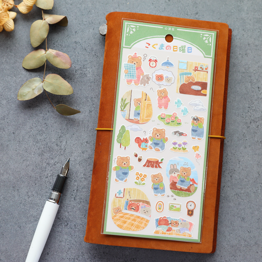 Story Book Stickers - Bear's Daily Life