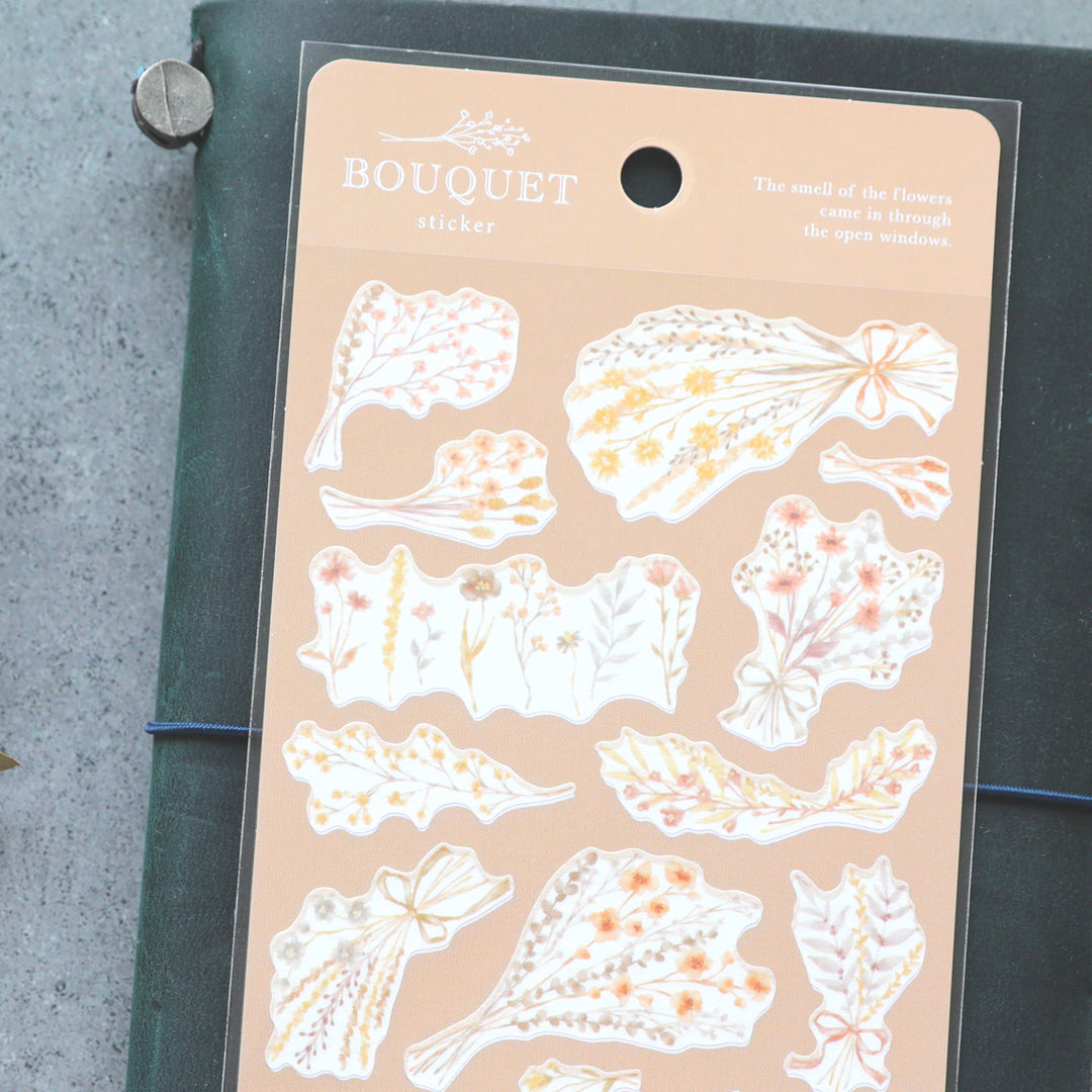 Bouquet Stickers - Beige