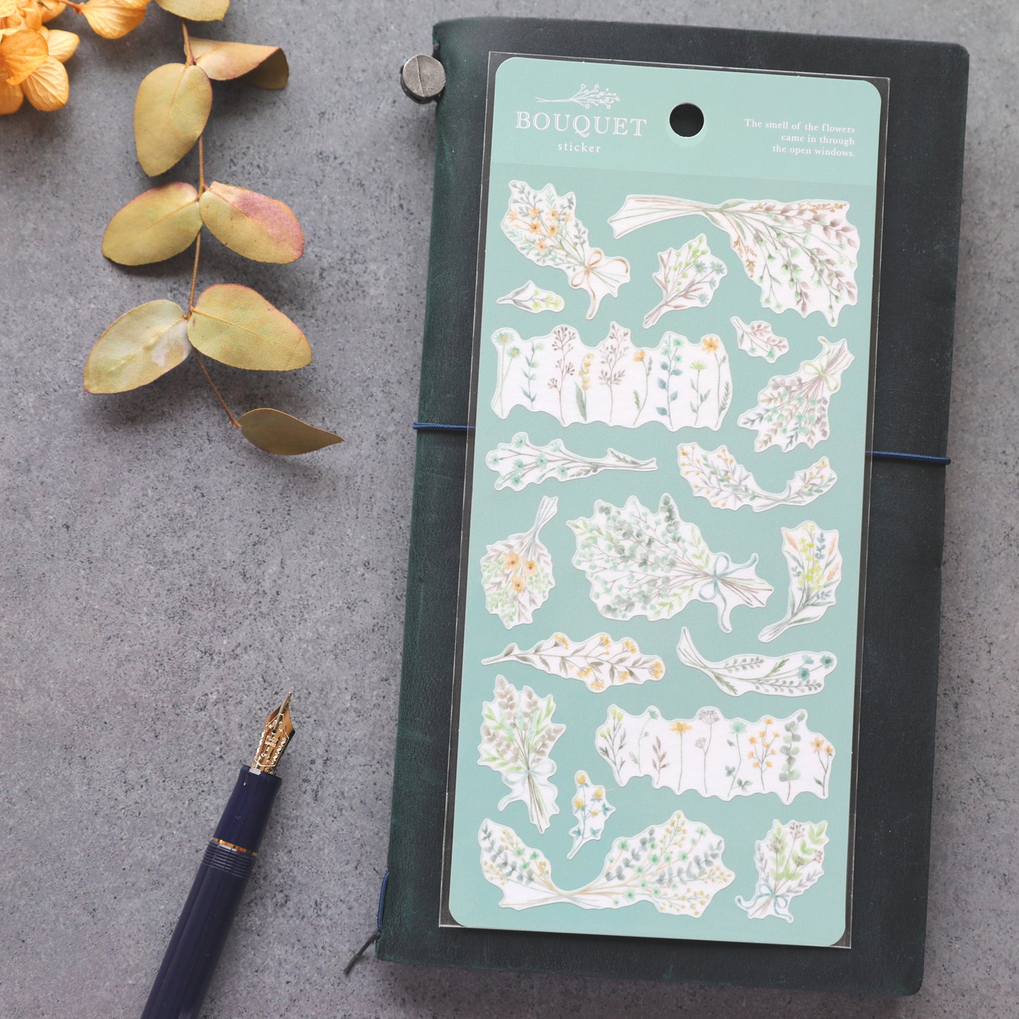 Bouquet Stickers - Mint
