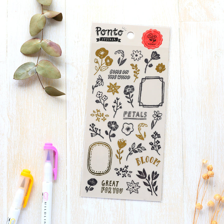 Ponto Stickers - Flower