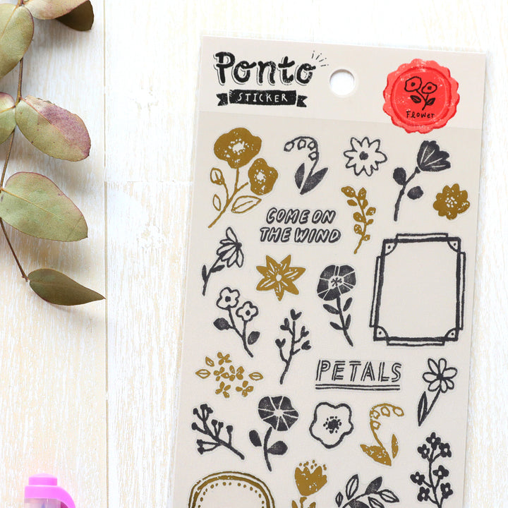 Ponto Stickers - Flower