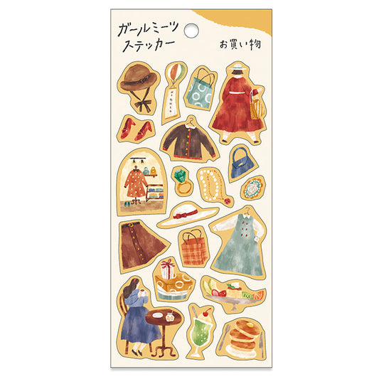 Girl Meets Stickers - Fun Shopping