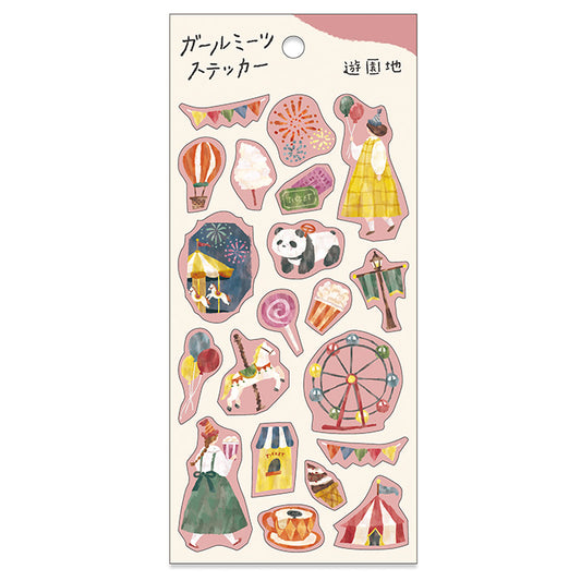 Girl Meets Stickers - Amusement Park