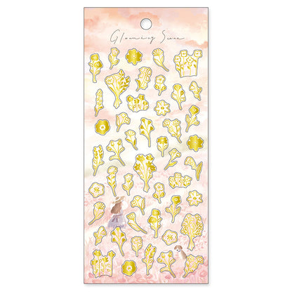Gleaming Scene Stickers - Flowers
