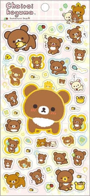 10th Anniversary / Rilakkuma / Stickers - Chairoikoguma
