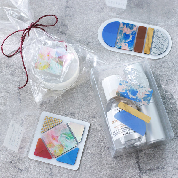 COFFRET Square PET Stickers - Pink Float