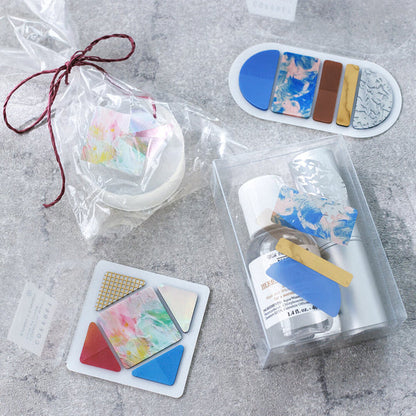 COFFRET Square PET Stickers - Pink Float