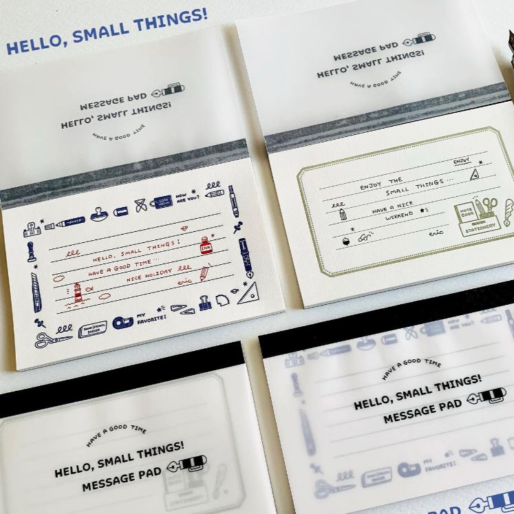 eric x Oeda Letterpress Notepad (2 designs)