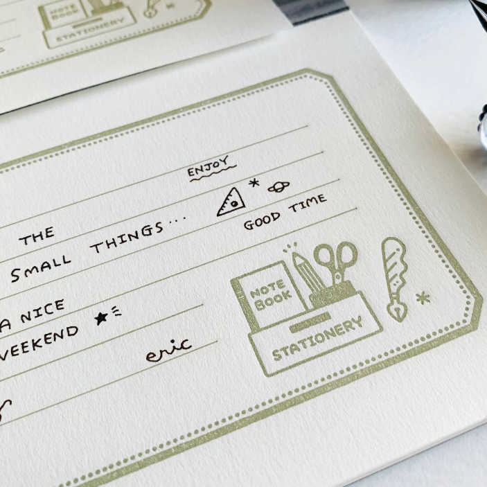 eric x Oeda Letterpress Notepad (2 designs)