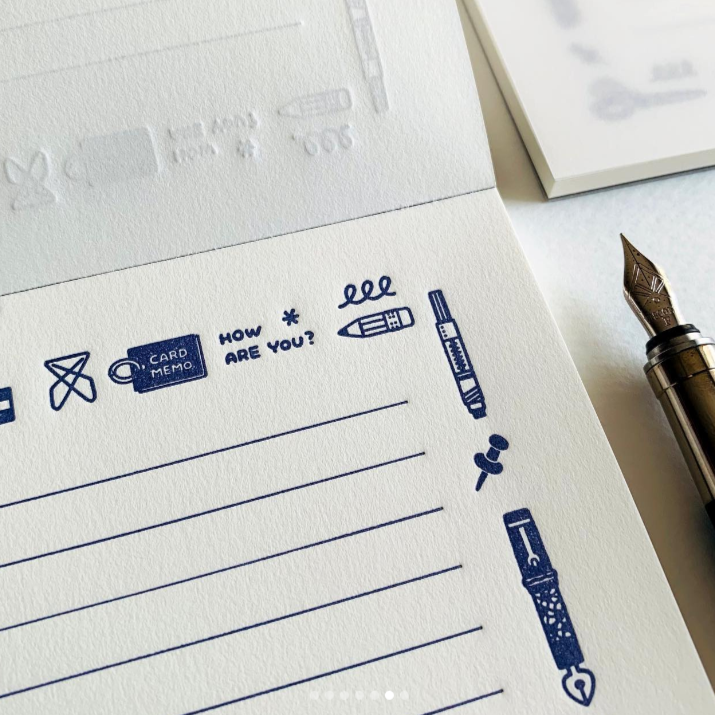 eric x Oeda Letterpress Notepad (2 designs)
