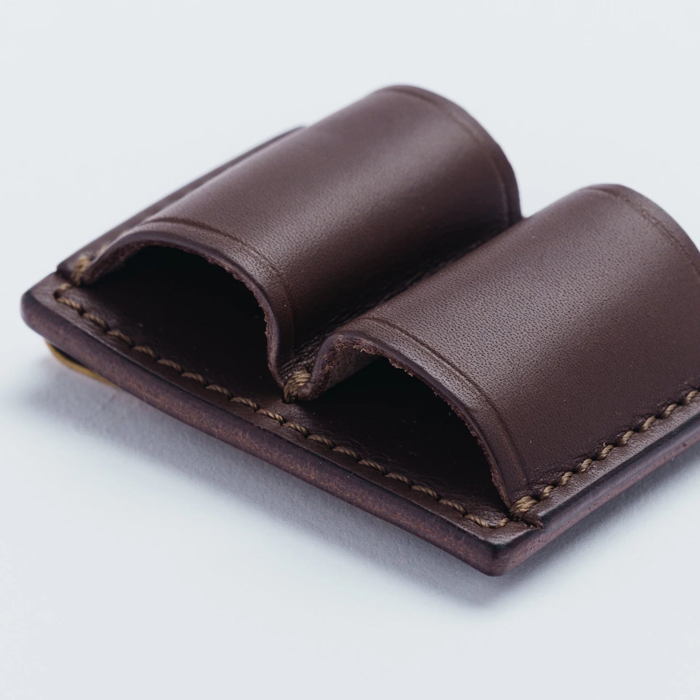 The Superior Labor INGRASSATO Leather Brass Clip Pen Holder (2 holders)