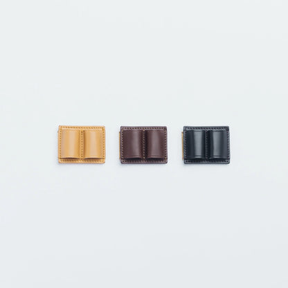 The Superior Labor INGRASSATO Leather Brass Clip Pen Holder (2 holders)