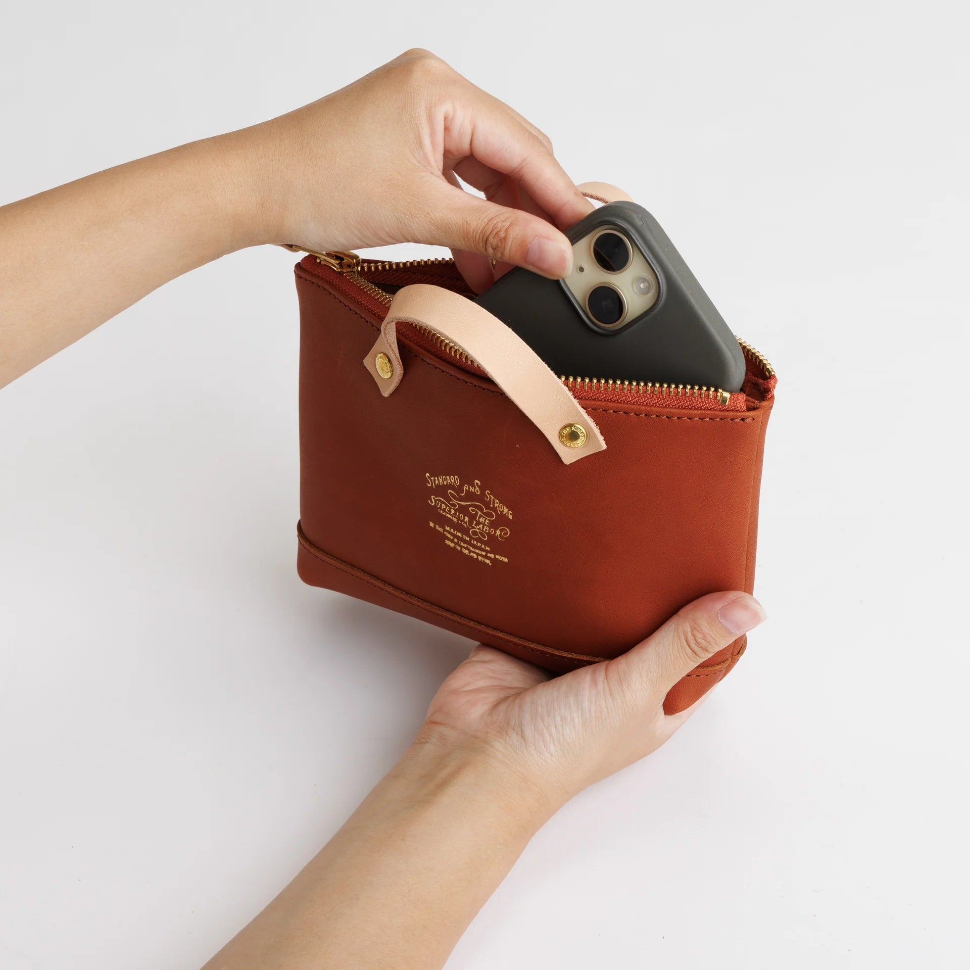 THE SUPERIOR LABOR / all leather engineer pouch【３色展開】