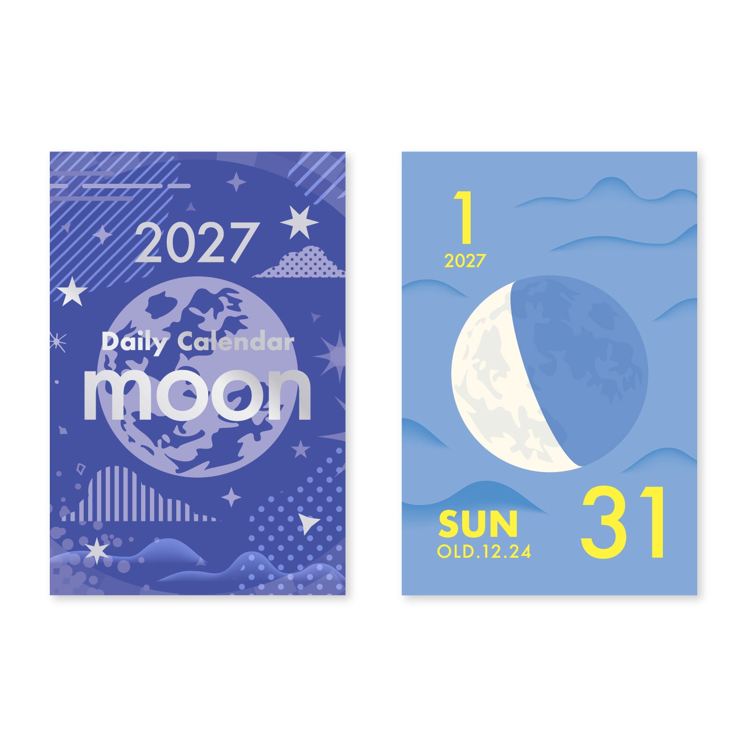 [2027] Moon Mini Himekuri Calendar - One-day-a-page