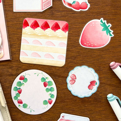Natsunoka / Flake Sticky Note - Strawberry