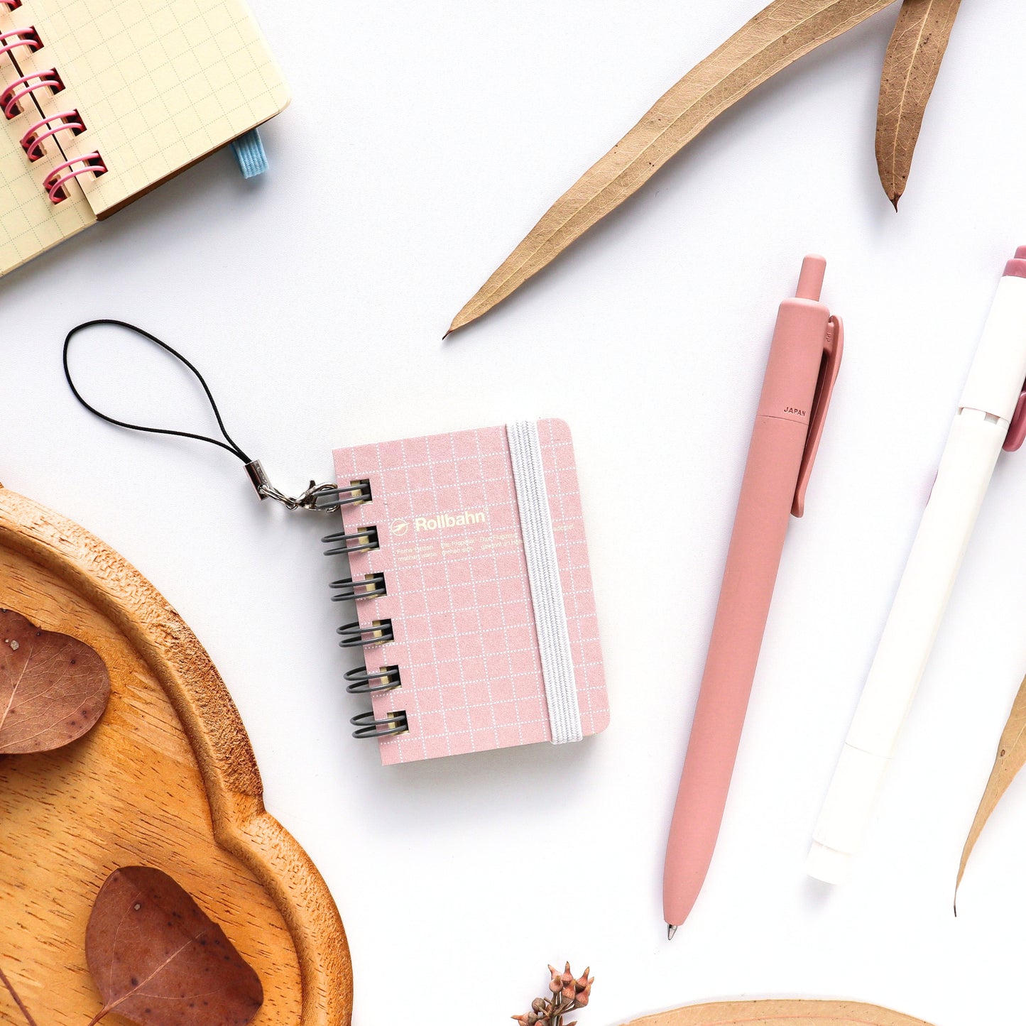Delfonics / Rollbahn Spiral Micro Notebook - Pastel Pink