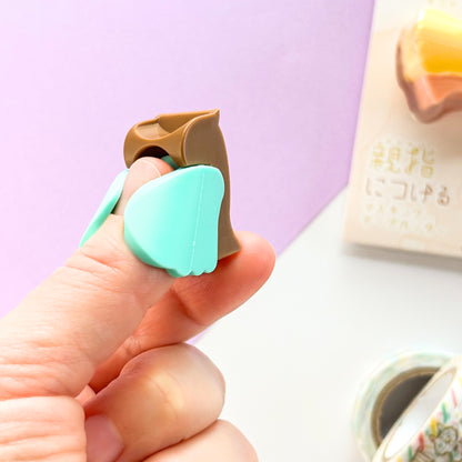 Limited Edition / Bird Tape Cutter - mizutama color (choco mint)