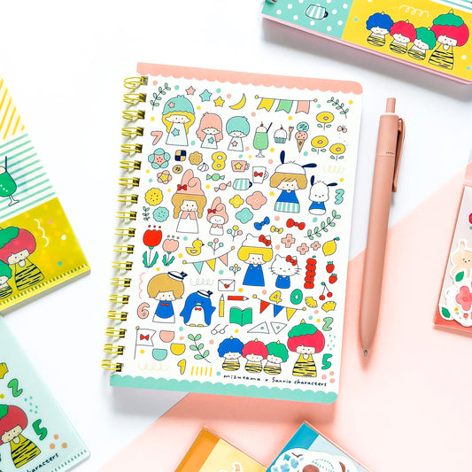 Limited Edition Ring Notebook - mizutama x Sanrio All Stars