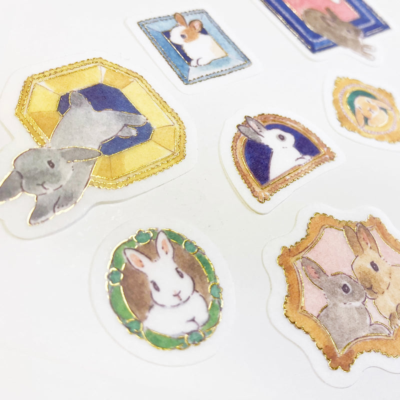 Bunny Flake Stickers - Frames