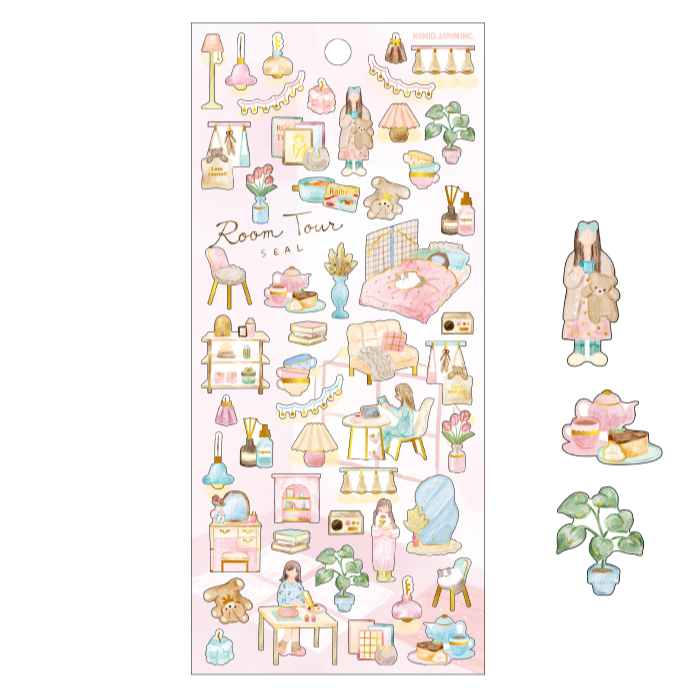 Room Tour Stickers - Girly Room