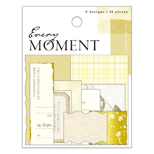 Collage Flake Stickers - Yellow