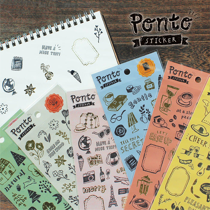 Ponto Stickers - Flower