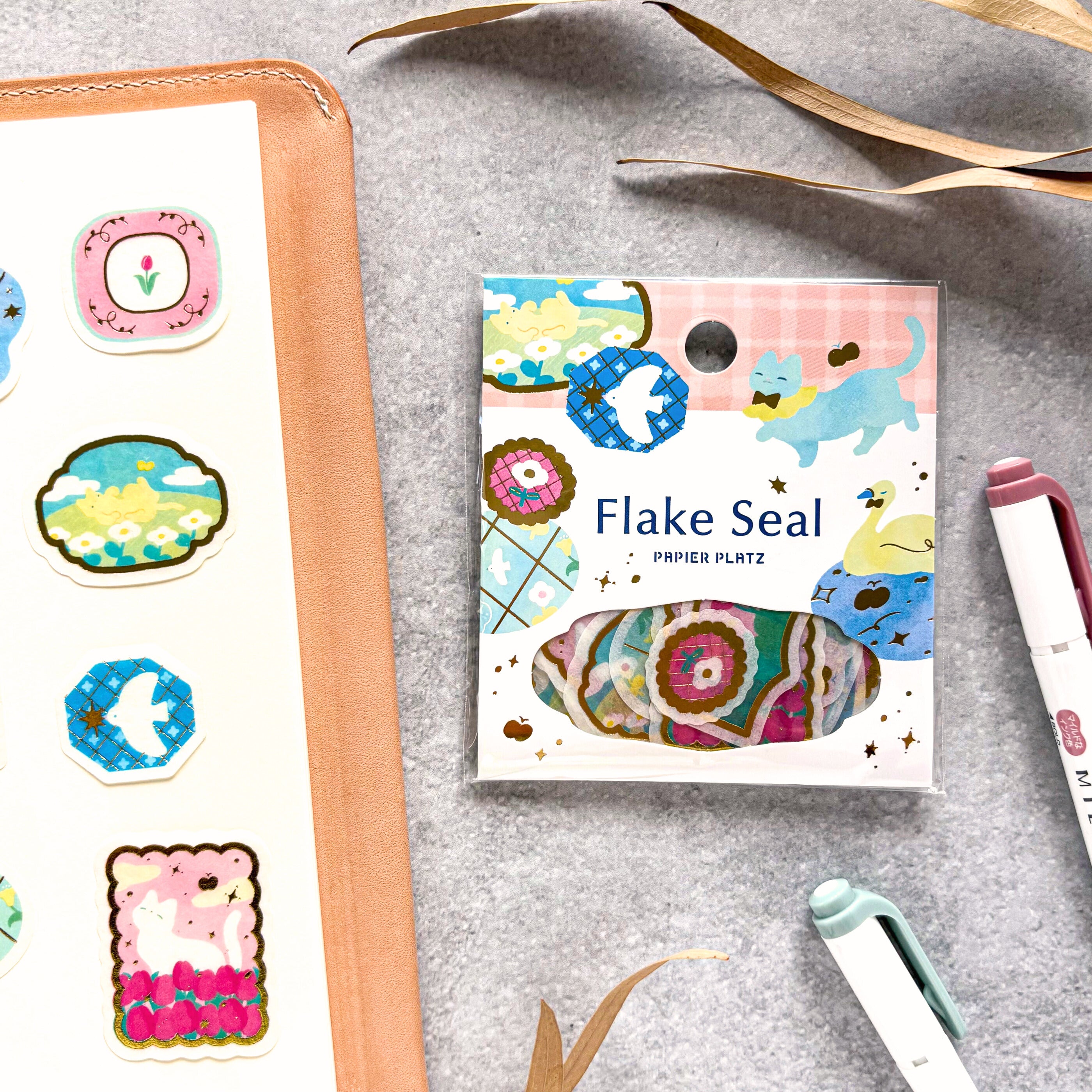 Nodoka Miyashita / Flake Stickers - Happy Cat