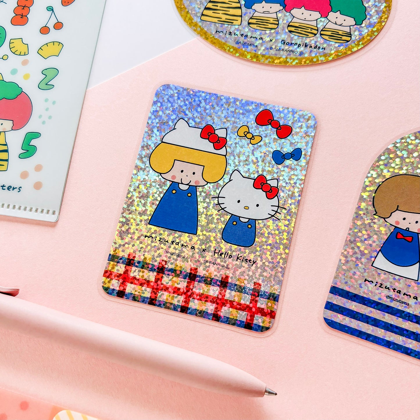 mizutama / Limited Edition / Vinyl Hologram Sticker - Hello Kitty
