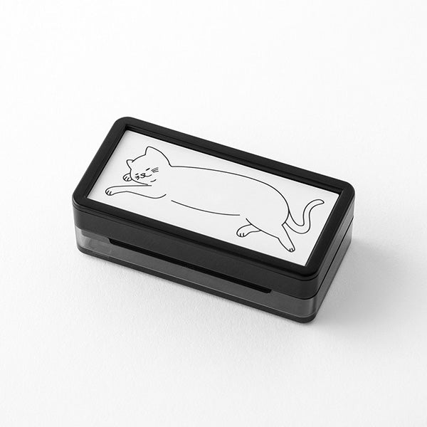 Self-inked Planner Stamp - Relaxing Cat