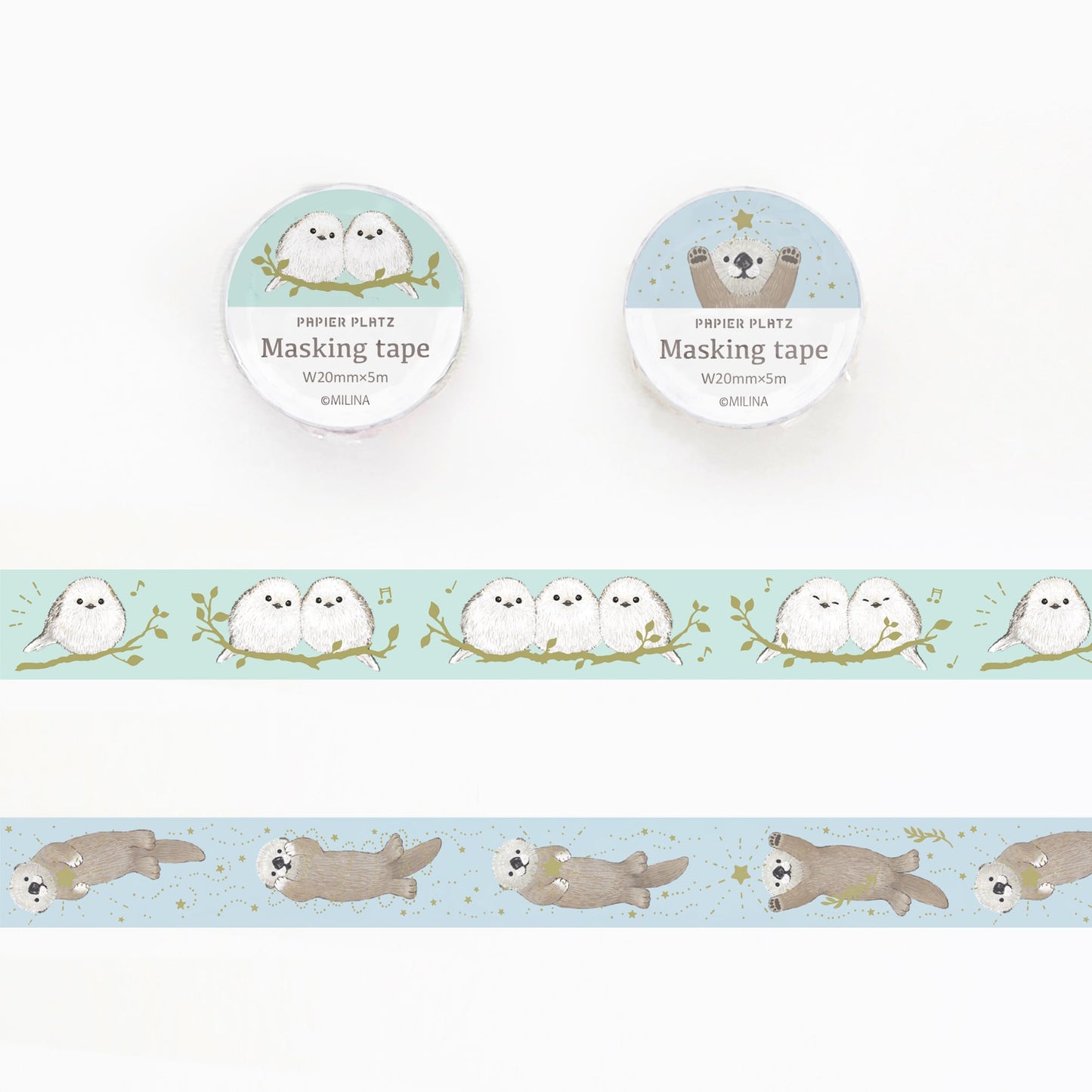 MILINA Washi Tape - Happy Animals