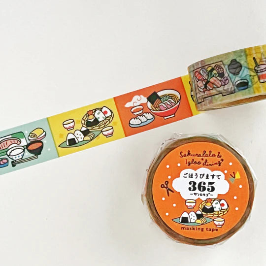 Sakuralala 365 Washi Tape - Yum Yum Table