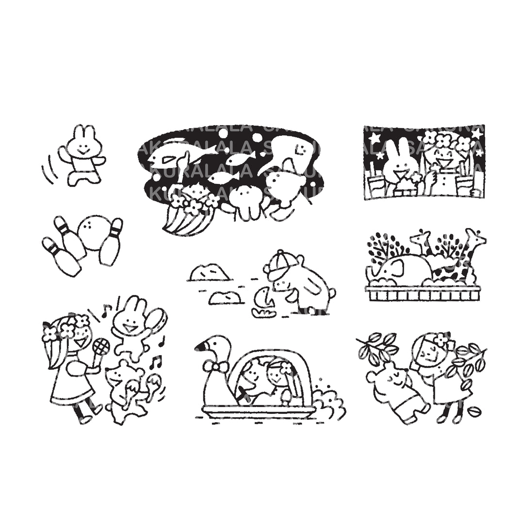 Igloo Dining 365 Clear Stamps -  Fun Times (3" x 4")