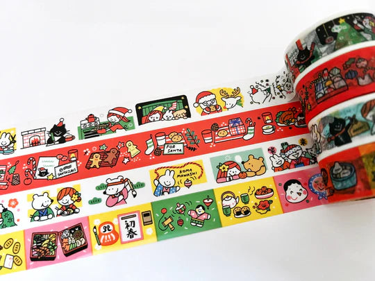 Limited Quantity Sakuralala 365 Washi Tape - Holiday Table